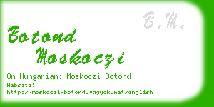 botond moskoczi business card